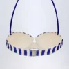 Góry od bikini Ascona z fiszbinami i wiązaniem na szyi w paski w kolorze granatowym Góry od bikini Ascona z fiszbinami i wiązaniem na szyi w paski w kolorze granatowym