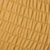 Guzikowany top mody kąpielowej bandeau z marszczonego materiału w kolorze Marigold