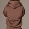 Hoodie oversize z haftem w kolorze kakaowym Hoodie oversize z haftem w kolorze kakaowym