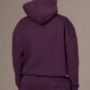 Hoodie oversize z haftem w kolorze śliwkowym Hoodie oversize z haftem w kolorze śliwkowym
