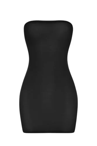 Intimates Miękka, prześwitująca sukienka mini z siateczki w kolorze czarnym