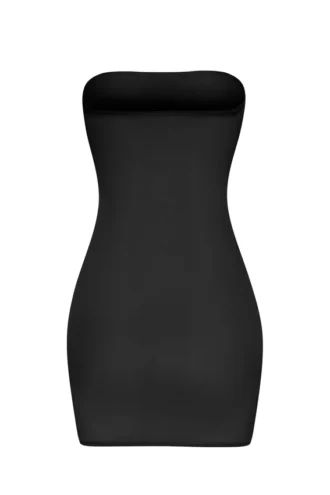 Intimates Miękka, prześwitująca sukienka mini z siateczki w kolorze czarnym