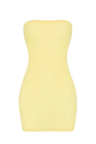 Intimates Miękka, prześwitująca sukienka mini z siateczki w kolorze żółtym Intimates Miękka, prześwitująca sukienka mini z siateczki w kolorze żółtym