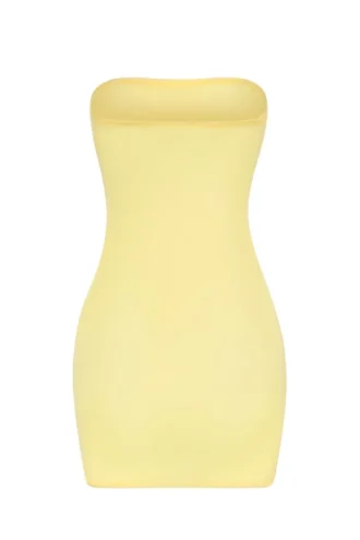 Intimates Miękka, prześwitująca sukienka mini z siateczki w kolorze żółtym Intimates Miękka, prześwitująca sukienka mini z siateczki w kolorze żółtym