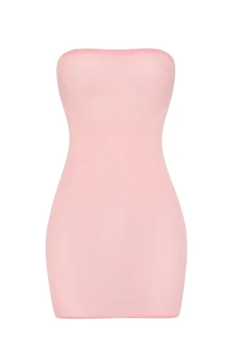 Intimates Miękka, prześwitująca sukienka typu bandeau z siateczki w kolorze różowym Intimates Miękka, prześwitująca sukienka typu bandeau z siateczki w kolorze różowym