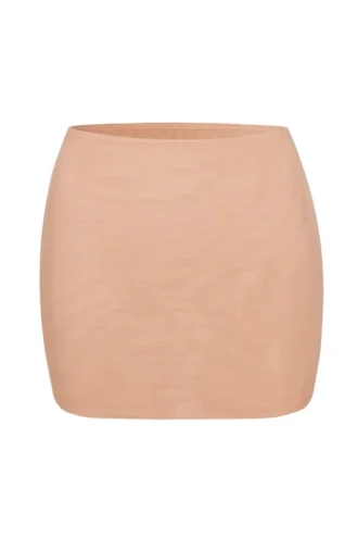 Intimates Miękka siateczkowa spódnica typu slip z niskim stanem w kolorze ciepłej brzoskwini Intimates Miękka siateczkowa spódnica typu slip z niskim stanem w kolorze ciepłej brzoskwini