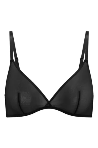 Intimates Soft Mesh Jednowarstwowy biustonosz trójkątny w kolorze czarnym Intimates Soft Mesh Jednowarstwowy biustonosz trójkątny w kolorze czarnym