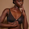 Intimates Soft Mesh Jednowarstwowy biustonosz z fiszbinami w kolorze czarnym Intimates Soft Mesh Jednowarstwowy biustonosz z fiszbinami w kolorze czarnym
