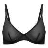 Intimates Soft Mesh Jednowarstwowy biustonosz z fiszbinami w kolorze czarnym Intimates Soft Mesh Jednowarstwowy biustonosz z fiszbinami w kolorze czarnym