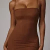 Intimates Soft Sheer-Mesh Bandeau Mini Slip Sukienka w kolorze Mocha Intimates Soft Sheer-Mesh Bandeau Mini Slip Sukienka w kolorze Mocha
