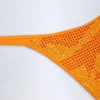 Jalama – ozdobne doły od bikini w pomarańczowy tropikalny wzór Jalama – ozdobne doły od bikini w pomarańczowy tropikalny wzór