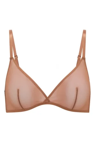 Jednowarstwowy biustonosz trójkątny Intimates Soft Mesh w kolorze miodowym Jednowarstwowy biustonosz trójkątny Intimates Soft Mesh w kolorze miodowym