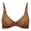 Jednowarstwowy biustonosz z fiszbinami Intimates Soft Mesh w kolorze kasztanowym Jednowarstwowy biustonosz z fiszbinami Intimates Soft Mesh w kolorze kasztanowym