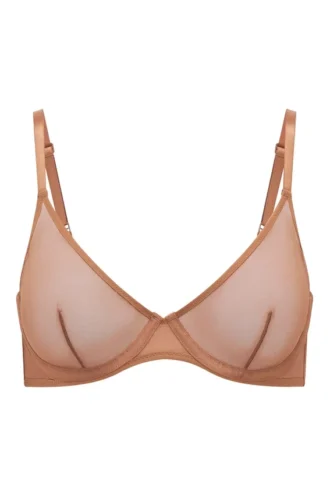 Jednowarstwowy biustonosz z fiszbinami Intimates Soft Mesh w kolorze miodowym Jednowarstwowy biustonosz z fiszbinami Intimates Soft Mesh w kolorze miodowym