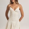 Kelbie Modal Ruched A-Line Mini Sukienka w kwiatowym wzorze Kelbie Modal Ruched A-Line Mini Sukienka w kwiatowym wzorze
