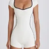 Kombinezon Soft Active z odkrytymi plecami w kolorze kości słoniowej Kombinezon Soft Active z odkrytymi plecami w kolorze kości słoniowej