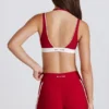 Kontrastowe mini szorty Soft Active w kolorze ciemnoczerwonym Kontrastowe mini szorty Soft Active w kolorze ciemnoczerwonym