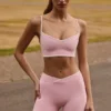 Kontrastowe mini szorty Soft Active z zakładką w kolorze pudrowego różu Kontrastowe mini szorty Soft Active z zakładką w kolorze pudrowego różu