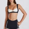 Kontrastowe szorty Soft Active w kolorze czarnym Kontrastowe szorty Soft Active w kolorze czarnym