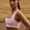 Kontrastowy stanik sportowy Soft Active w kolorze pudrowego różu Kontrastowy stanik sportowy Soft Active w kolorze pudrowego różu