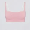 Kontrastowy stanik sportowy Soft Active w kolorze pudrowego różu Kontrastowy stanik sportowy Soft Active w kolorze pudrowego różu