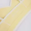 Kontrastowy stanik sportowy Soft Active z dekoltem w serduszka w kolorze delikatnej żółci Kontrastowy stanik sportowy Soft Active z dekoltem w serduszka w kolorze delikatnej żółci