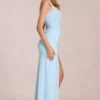 Koronkowa sukienka Maxi Zalia w kolorze pudrowego błękitu