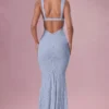 Koronkowa suknia z dekoltem w kształcie serca Lillienne w kolorze pudrowego błękitu Koronkowa suknia z dekoltem w kształcie serca Lillienne w kolorze pudrowego błękitu