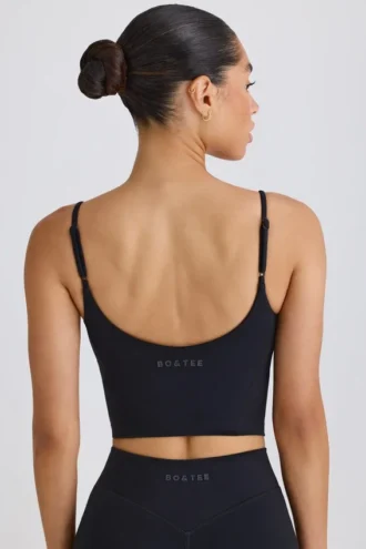 Koszulka bez rękawów Soft Active w kolorze czarnym