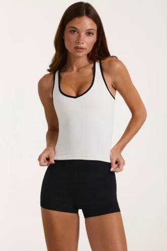 Koszulka bez rękawów Soft Active w kolorze kości słoniowej