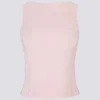 Koszulka bez rękawów z dekoltem w łódkę i odkrytymi plecami Soft Active w kolorze baletowego różu Koszulka bez rękawów z dekoltem w łódkę i odkrytymi plecami Soft Active w kolorze baletowego różu