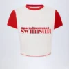 Krótka koszulka Salina z logo w kolorze białym Krótka koszulka Salina z logo w kolorze białym