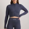 Krótka kurtka z zamkiem FlexiRib w kolorze indigo slate Krótka kurtka z zamkiem FlexiRib w kolorze indigo slate