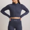 Krótka kurtka z zamkiem FlexiRib w kolorze indigo slate Krótka kurtka z zamkiem FlexiRib w kolorze indigo slate