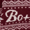 Krótki sweter z dzianiny żakardowej w kolorze karmazynowym Krótki sweter z dzianiny żakardowej w kolorze karmazynowym