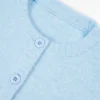 Krótki sweter z dzianiny w kolorze pudrowego błękitu Krótki sweter z dzianiny w kolorze pudrowego błękitu