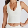 Krótki top polo Soft Active w kolorze kości słoniowej Krótki top polo Soft Active w kolorze kości słoniowej