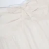 Krótki top z bawełnianej popeliny Alma z wiązaniem z przodu, bez ramiączek, w kolorze białym