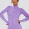 Kurtka Define Luxe zapinana na zamek w kolorze liliowym Kurtka Define Luxe zapinana na zamek w kolorze liliowym