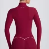 Kurtka Soft Active zapinana na zamek w kolorze bordowym Kurtka Soft Active zapinana na zamek w kolorze bordowym
