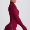 Kurtka Soft Active zapinana na zamek w kolorze bordowym Kurtka Soft Active zapinana na zamek w kolorze bordowym