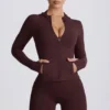 Kurtka z kapturem Soft Active w kolorze czekoladowym Kurtka z kapturem Soft Active w kolorze czekoladowym