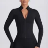 Kurtka zapinana na zamek Soft Active w kolorze czarnym Kurtka zapinana na zamek Soft Active w kolorze czarnym
