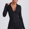 Kurtka zapinana na zamek Soft Active w kolorze czarnym Kurtka zapinana na zamek Soft Active w kolorze czarnym