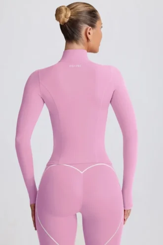 Kurtka zapinana na zamek Soft Active w kolorze zgaszonego różu Kurtka zapinana na zamek Soft Active w kolorze zgaszonego różu