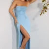 La Rochette – sukienka maxi z ozdobnym stanikiem bandeau i dekoltem typu cowl w kolorze jasnoniebieskim La Rochette – sukienka maxi z ozdobnym stanikiem bandeau i dekoltem typu cowl w kolorze jasnoniebieskim