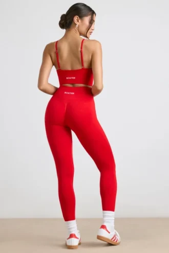 Legginsy Define Luxe z wysokim stanem w kolorze czerwonym Legginsy Define Luxe z wysokim stanem w kolorze czerwonym