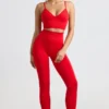 Legginsy Define Luxe z wysokim stanem w kolorze czerwonym Legginsy Define Luxe z wysokim stanem w kolorze czerwonym