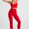 Legginsy Define Luxe z wysokim stanem w kolorze czerwonym Legginsy Define Luxe z wysokim stanem w kolorze czerwonym