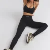 Legginsy FlexiRib z wysokim stanem w kolorze czarnym Legginsy FlexiRib z wysokim stanem w kolorze czarnym